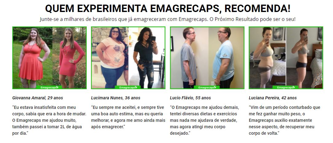 Emagrecaps Depoimentos 1